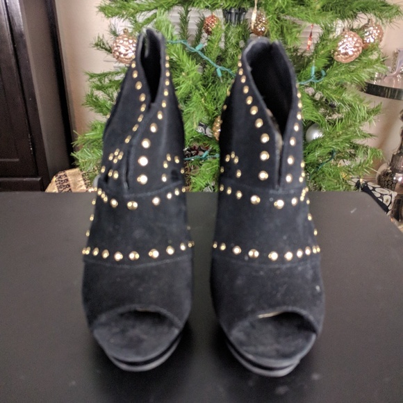 Steve Madden "P Diem" Black Platform Boots - Picture 7 of 8